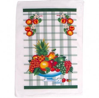 Рушник для кухні щільне плетіння нитки з яскравим малюнком. Розмір 40х60см. . фото 6