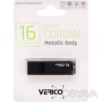 Флешка Verico USB 16Gb Cordial Black. . фото 1