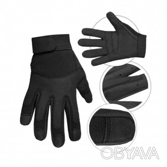 
 Тактичні рукавички Mil-Tec ARMY BLACK
 
Перчатки виготовлені з матеріалів найв. . фото 1