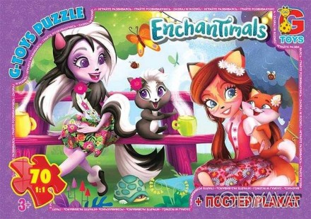 гр Пазли 70 ел. "G Toys" "Enchantimals" EA 214 +постер 
 
Отправка данного товар. . фото 1