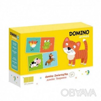 гр Домино "Животные" 300137 "Dodo", 28 карточек, в коробке 
 
Отправка данного т. . фото 1