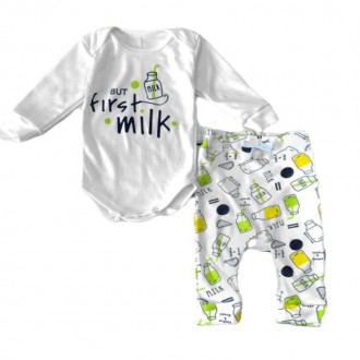 Детский пижамный костюм But First Milk. Ивано-Франковск. фото 1 Детский пижамный костюм But First Milk. Ивано-Франковск. фото 1