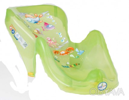 Горка для купания малыша АКВА (Зеленая) • Крепкое детское сиденье для ванной, из. . фото 1
