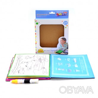 Ребёнок может рисовать по коврику маркером с водой, а через 5 минут картинка исч. . фото 1