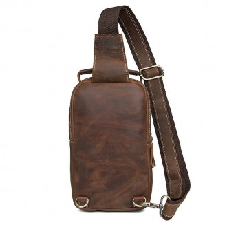 Компактный, лаконичный кожаный рюкзак из лошадиной кожи - отличный вариант на ка. . фото 3