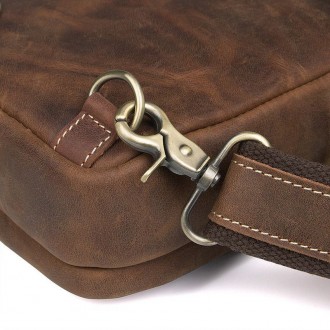 Компактный, лаконичный кожаный рюкзак из лошадиной кожи - отличный вариант на ка. . фото 11