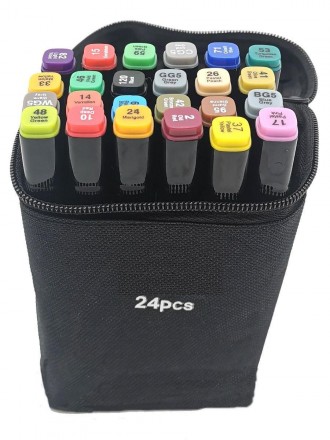 Маркери для скетчинга Touch Coco 24 кольорів 
Якісні двосторонні маркери можна в. . фото 2