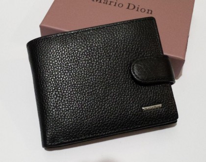 Фирменный мужской кошелёк Mario Dion из натуральной кожи. Идёт в фирменной фабри. . фото 2