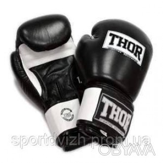 Боксерські рукавички THOR SPARRING (PU) BLK-WH 12 унцій Производитель: Thor; Цве. . фото 1