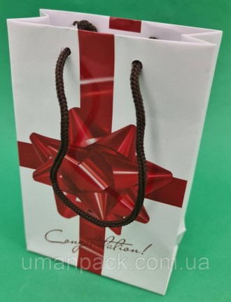 Пакеты бумажные подарочные предназначены для пакования презентов и подарков разн. . фото 2