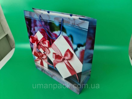 Пакеты бумажные подарочные предназначены для пакования презентов и подарков разн. . фото 2
