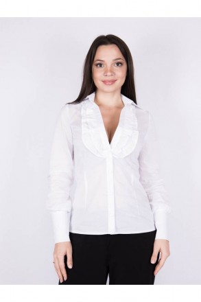 1803
Стильная белая блузка классического фасона, приталенная
Код: 265P9322
Ра. . фото 2