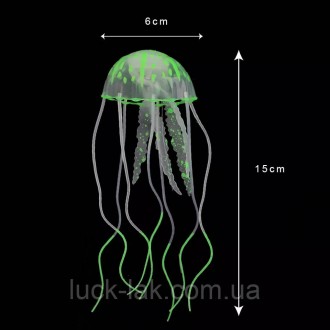 
Медуза, декор для аквариума
Диаметр : 5 см
Длина : 15 см
Такое оригинальное укр. . фото 5