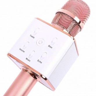 Беспроводной микрофон караоке Q7 розовое золото
Вам нравится караоке и Вы хотите. . фото 3