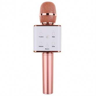 Беспроводной микрофон караоке Q7 розовое золото
Вам нравится караоке и Вы хотите. . фото 2
