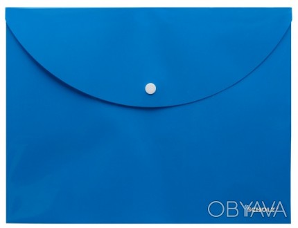 Папка-конверт на кнопці А4 PР CHARMING блакитна Scholz 5127-05
 
Папка-конверт н. . фото 1