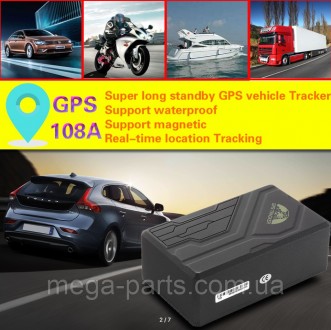 Сильний магнітний GPS 108A GPS-трекер відстежує в реальному часі з вбудованим 10. . фото 8