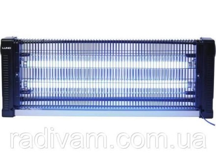 Інсектицидна лампа UVA LUND-67033 з електрошоковою сіткою для знищення комах, та. . фото 3