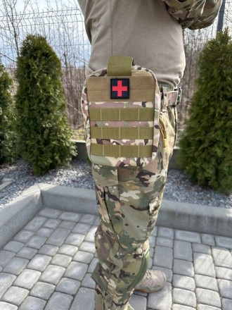 Тактична аптечка, сумка першої допомоги виготовлена ​​з водонепроникного, зносос. . фото 2