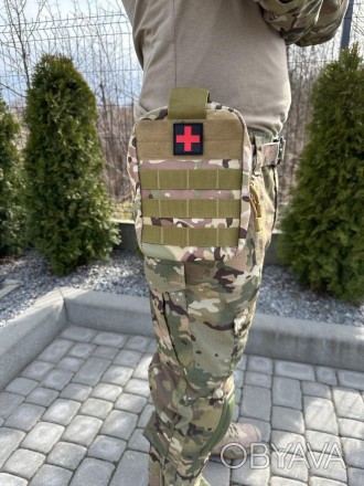Тактична аптечка, сумка першої допомоги виготовлена ​​з водонепроникного, зносос. . фото 1