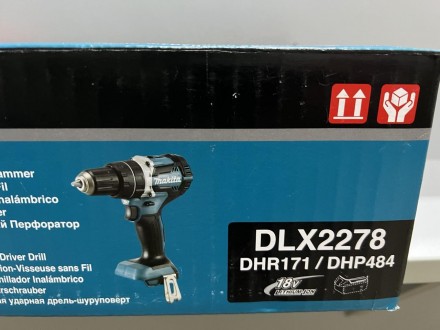 
Набор инструментов Makita DLX2278 (Перфоратор DHR171 и Дрель DHP484) НОВЫЙ!!!
А. . фото 2