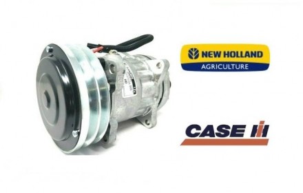 Компрессор кондиционера Case, New Holland 7H15 2GV 152 mm. 4478, 4609, 4489. . фото 3