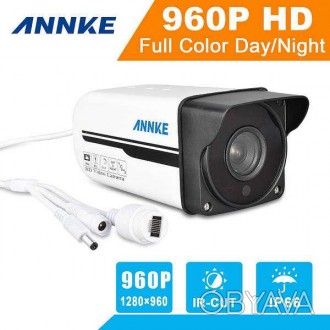 Ця мережева камера Annke 960P нового покоління передає повнокольорові зображення. . фото 1