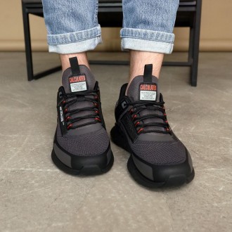 Чоловічі кросівки BaaS 585072 в темно-сірому й чорному поєднанні. Кросівки легкі. . фото 5