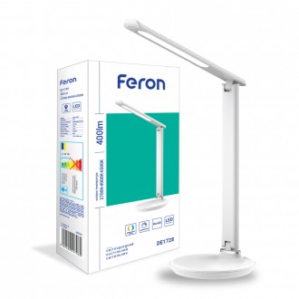 Настільний світильник Feron DE1728 з лаконічним ергономічним дизайном ідеально п. . фото 2