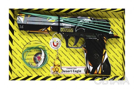 Дерев'яний пістолет резинкостріл Standoff Desert eagle Предатор
 
Пістолет з дер. . фото 1