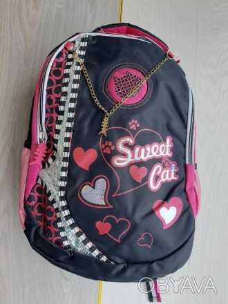 Підлітковий рюкзак для дівчаток Olli Sweet Cat 

На спинці м'які подушки . . фото 1