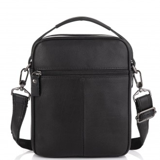 
	Мужская сумка Tiding Bag N2-8013A изготовлена из натуральной кожи черного цвет. . фото 5