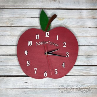 Часы настенные черные в форме логотипа apple :
Характеристики:
✔ Материал: дерев. . фото 1