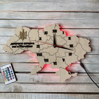 Часы настенные карта Украины:
 
Часы изготовлены из фанеры в форме карты Украины. . фото 6