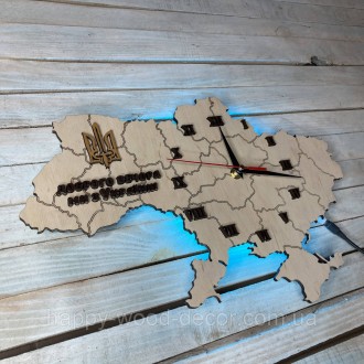 Часы настенные карта Украины:
 
Часы изготовлены из фанеры в форме карты Украины. . фото 5