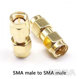 Латунный SMA коннектор SMA male to SMA male для радиопередающего оборудования SM. . фото 1