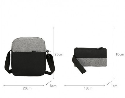 Мужской набор городской рюкзак + мужская сумка планшетка + кошелек клатч
Характе. . фото 4