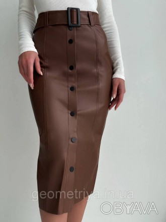 
Жіноча юбка карандаш на кнопках
Заміри:
ХS: талія 62-66, стегна 86-90
S: талія . . фото 1