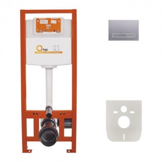 Набор инсталляция 4 в 1 Qtap Nest ST с линейной панелью смыва QT0133M425M08382SA. Рогатин. фото 1 Набор инсталляция 4 в 1 Qtap Nest ST с линейной панелью смыва QT0133M425M08382SA. Рогатин. фото 1