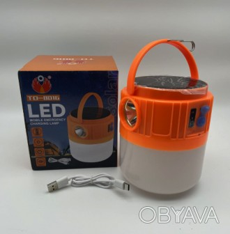 Ліхтар для кемпінгу на акумулятор - — це яскрава світлодіодна лампа, яка стане н. . фото 1
