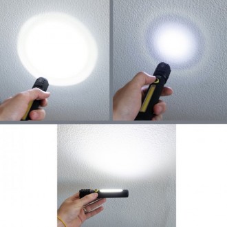 Ліхтарик акумуляторний світлодіодний
Ліхтарик ручний BL-C62 COB - основний світл. . фото 6