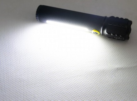 Ліхтарик акумуляторний світлодіодний
Ліхтарик ручний BL-C62 COB - основний світл. . фото 7