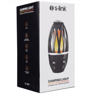 Ліхтар аккумуляторный S-link SL-F807 34 Leds 1200mAh USB Rechargeable Flame Effe. . фото 5