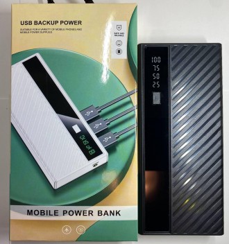 Power Bank 20000 mAh USB BACKUP POWER — стильний аксесуар, здатний продовжити ча. . фото 4