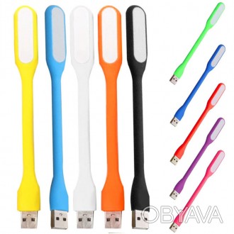 USB лампа Colorful (довга) (Білий). . фото 1
