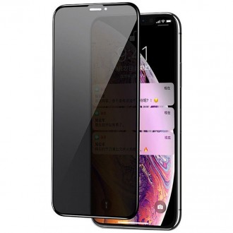 Захисне скло Privacy 5D (full glue) (тех.пак) для Apple iPhone 11 Pro Max / XS M. . фото 2
