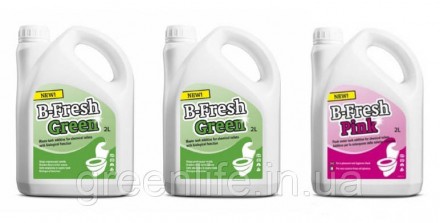 
Набор жидкости для биотуалета, B-Fresh Green 2 шт+ B-Fresh Pink 1 шт , THETFORD. . фото 2
