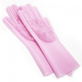 Гумові господарські рукавички Magic Silicone Gloves призначені для захисту рук. . . фото 5