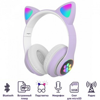  Bluetooth навушники з котячими вушками користуються особливою популярністю сере. . фото 9