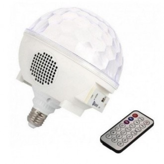 Диско-куля LED Cryst almagic ball light E27 997 BT має компактний дизайн у вигля. . фото 6